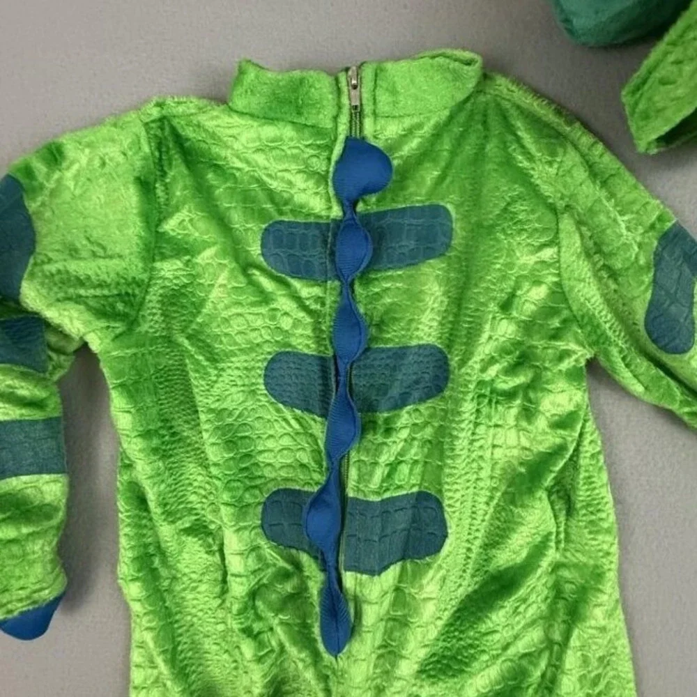 Spooktacular Creations Costume Unisex Small Green Dinosaur Triceratops Halloween